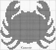 Schema punto croce Cancro-5