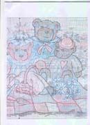 Schema punto croce Bear Picnic 3