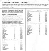 Schema punto croce Dollhouse Tea Party 4