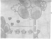 Schema punto croce Nascita Orsetti 2c