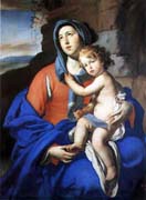 Schema punto croce Madonna Con Bambino 15