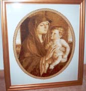 Schema punto croce Madonna Con Bambino 36