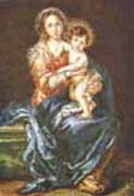 Schema punto croce Madonna Con Bambino 53