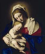 Schema punto croce Madonna Con Bambino 62