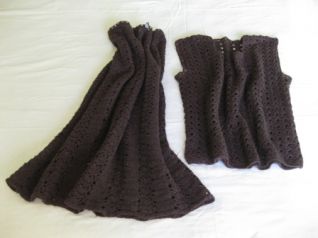 abbigliamento gonna+gilet