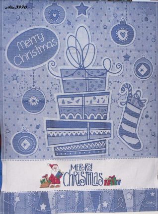 Asciughino Natale DMC blu 2013 