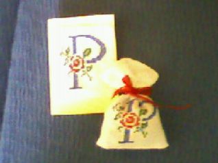 Biglietto +sacchetto portaessenze coordinato