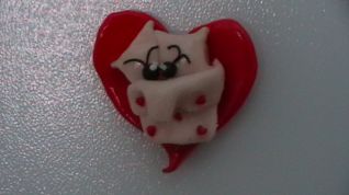cuore amore, con formichine a letto (miniatura)