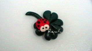 quadrifoglio con coccinella