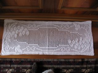 Centro rettangolare con uva