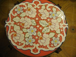 Centro Rose a intaglio