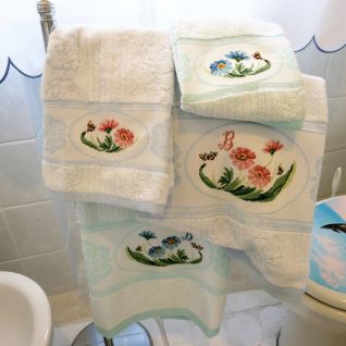 Coordinato coppia asciugamani per Barbara