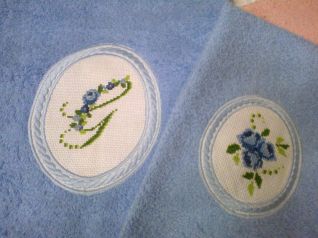 Coppia asciugamani con iniziale G