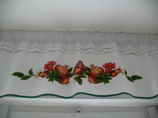 Copri cassonetto tenda con melograni