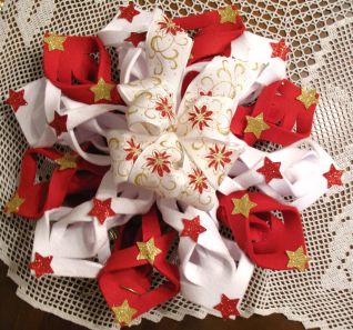 Ghirlanda fuori porta Natalizio con stelline