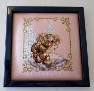 Lady inverno in rosa