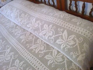 Particolare Copriletto a uncinetto