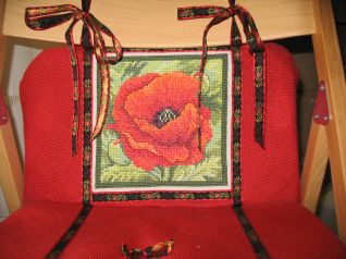 Particolare cuscino rosso