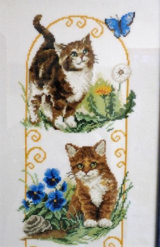 Particolare quadro gatti 1