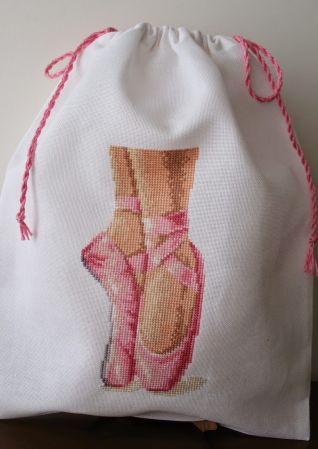 Particolare sacco porta scarpette danza