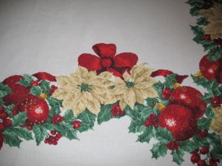Particolare tovaglia Natale 2009