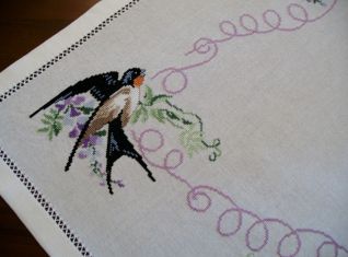 Particolare Tovaglietta Rondini 