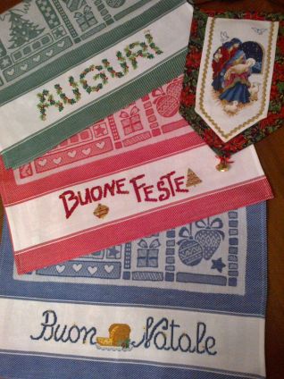 Strofinacci vari di Natale 2012 e Presepio