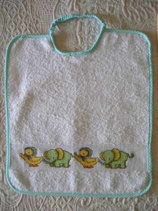 Bavaglino elefantini e paperelle