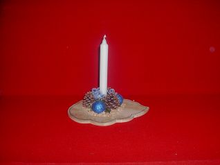 centro tavola con candela