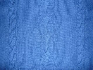Dettaglio maglia blu