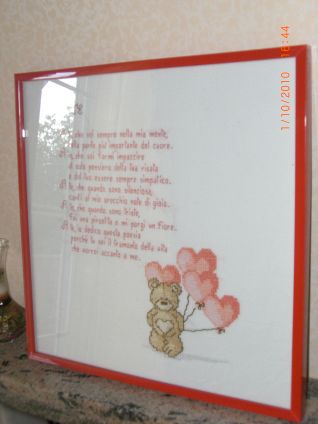 quadretto con orsetto