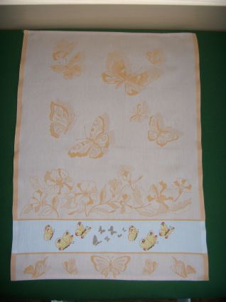 Canovaccio giallo farfalle