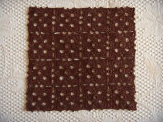 centrini uncinetto parure marrone_piccolo singolo