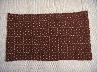 centrini uncinetto parure marrone_rettangolare