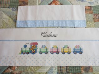 Lenzuolino locomotiva e trenino baby_2