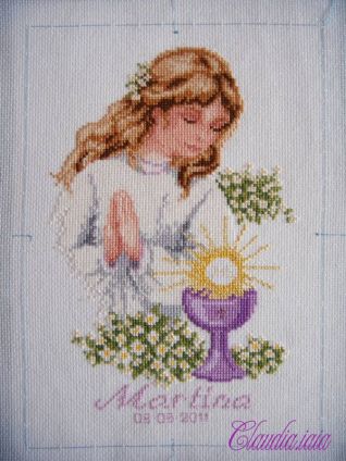 Quadretto Comunione per Martina