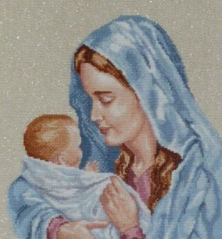 Quadro Madonna con Bambinello_particolare