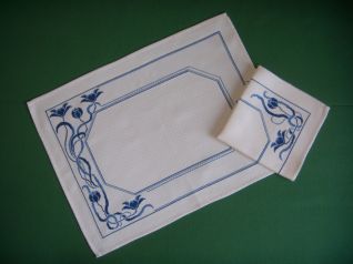 Servizio all'Americana Blu