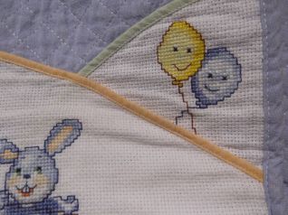 Borsa-fasciatoio con coniglietto (particolare 2)