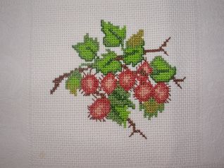 dettaglio tovaglia castagne