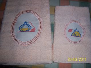 Tovaglie bagno con profumi