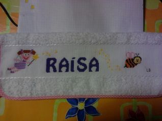 asciugamano asilo bambina