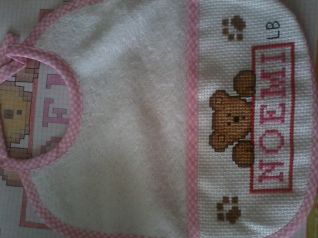 bavaglino orsetto bimba