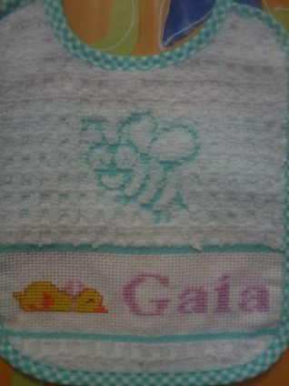 bavaglino papera con nome