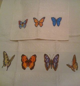Asciugamani farfalle