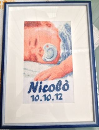 quadretto nascita per Nicolò