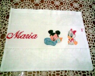 Maria con Topolino e paperina baby