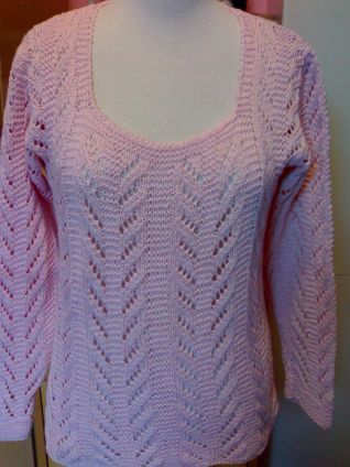 MAGLIONCINO TRAFORATO SCOLLO QUADRATA