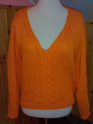 MAGLIONE ARANCIO COTONE