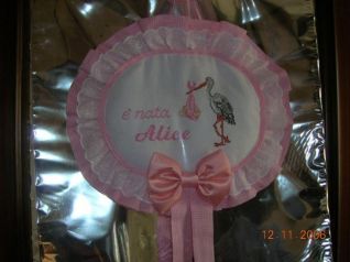 Coccarda rosa Alice
